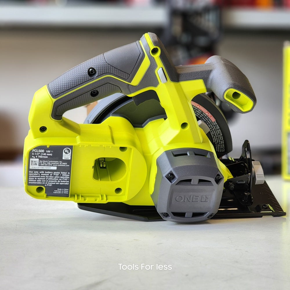 ONE + 18V Cordless 5 1/2 in. circular Saw (tool only) ONE + 18V Cordless 5 1/2 in. circular Saw (tool only)